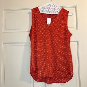 Banana Republic red sleeveless tank